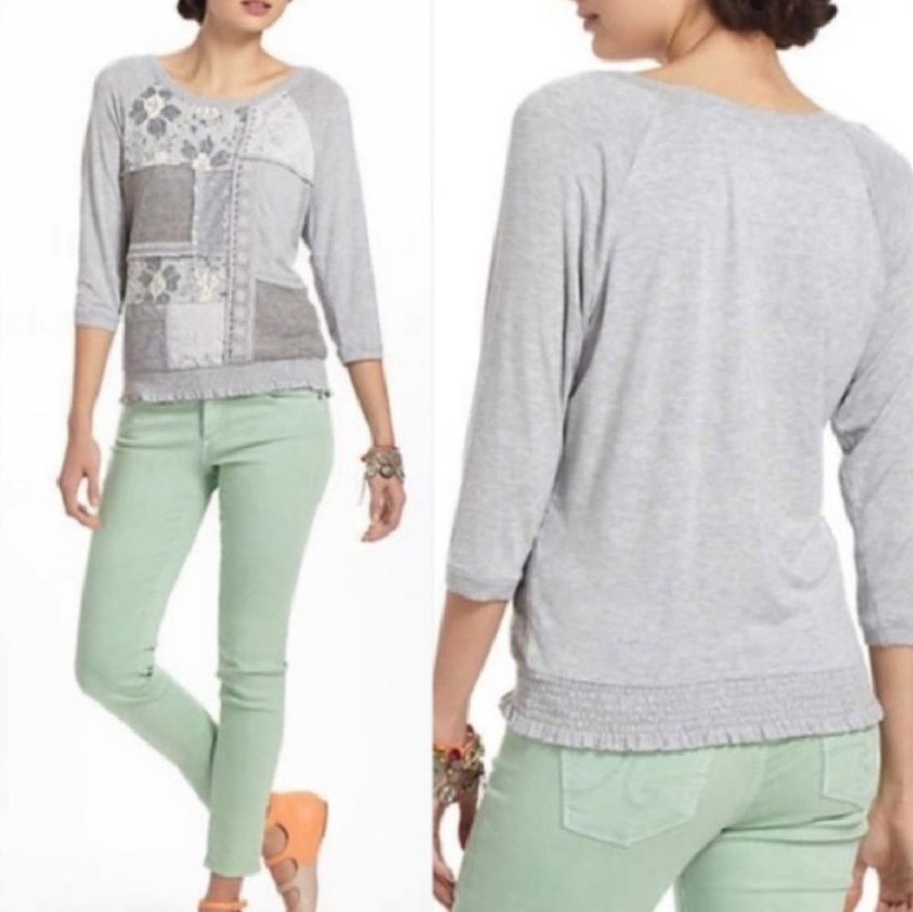 Anthropologie | Patchwork Pullover M - image 1